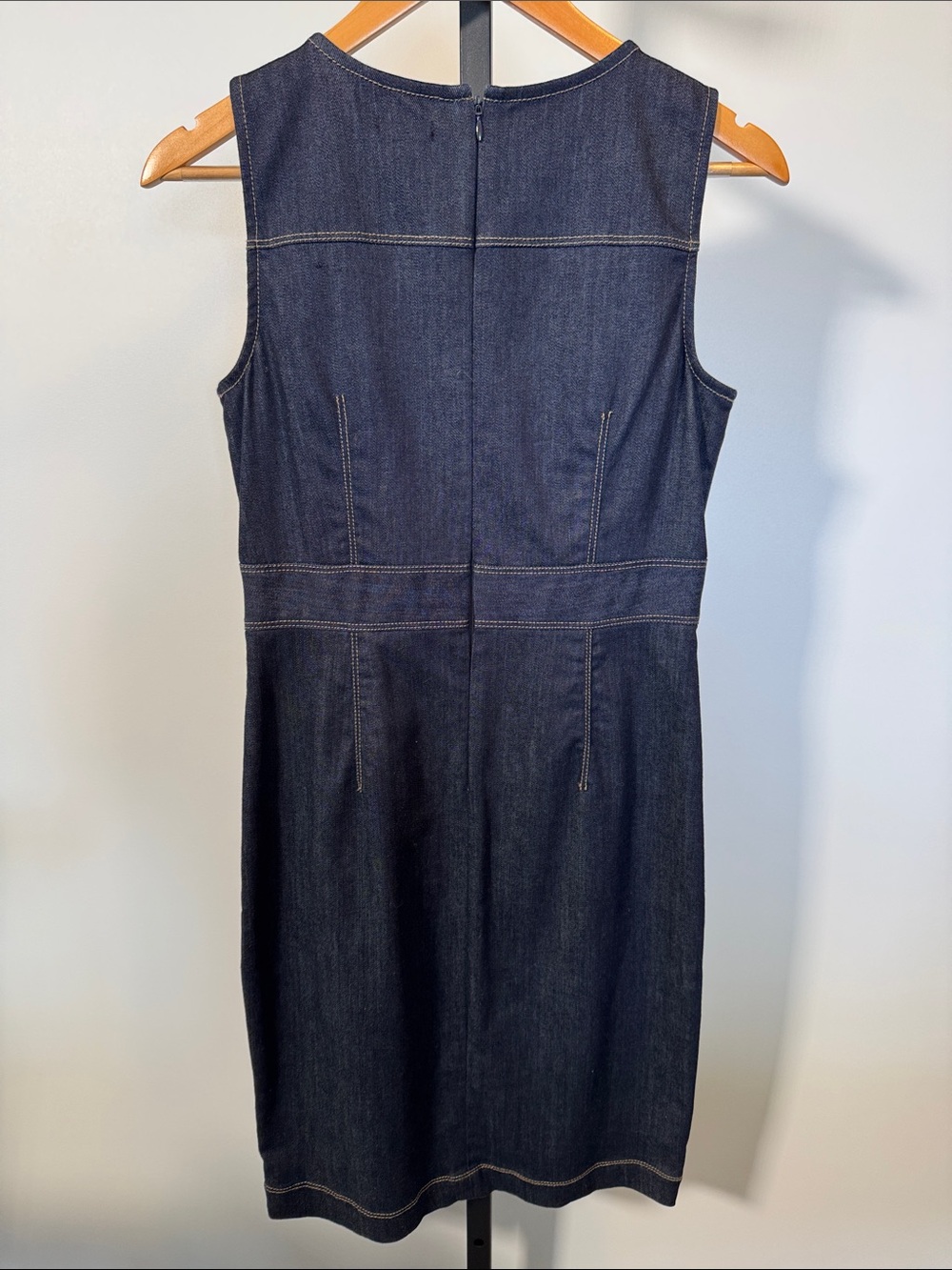 Ann Taylor Sleeveless Denim Dress - Picture 2 of 4